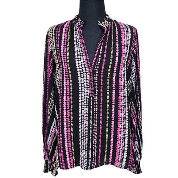 Anthropologie Maeve Peasant Blouse Collette Balloon Sleeve V-Neck Size Small - Picture 4 of 16